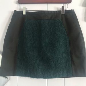 Banana Republic Dark Forest Green Mini Skirt 8